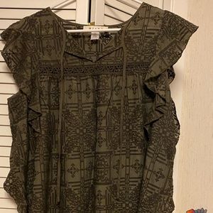 Anthropologie Papillon Flutter Top